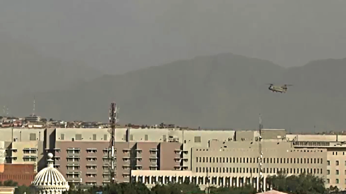 Kabul, vuelo de helicoptero de EEUU