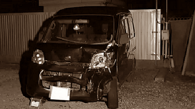 Auto del accidente en Aichi