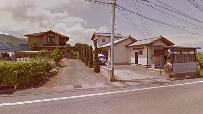 Casa de furuya (victima) y el sospechoso (Yamaguchi)