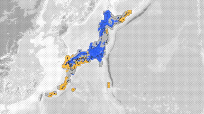 Proyección de lluvias para la noche de este 19 de octubre