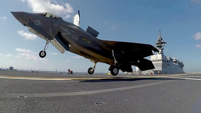 F-35B despegando del JS Izumo el pasado 5 de octubre (Cuerpo de Marina de EEUU) F-35B