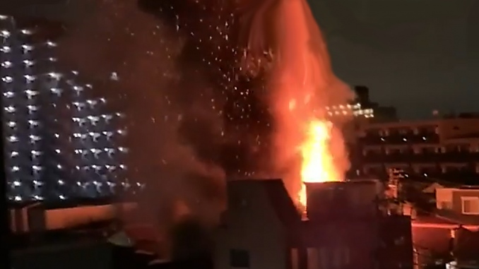 Incendio en Koto, Tokio