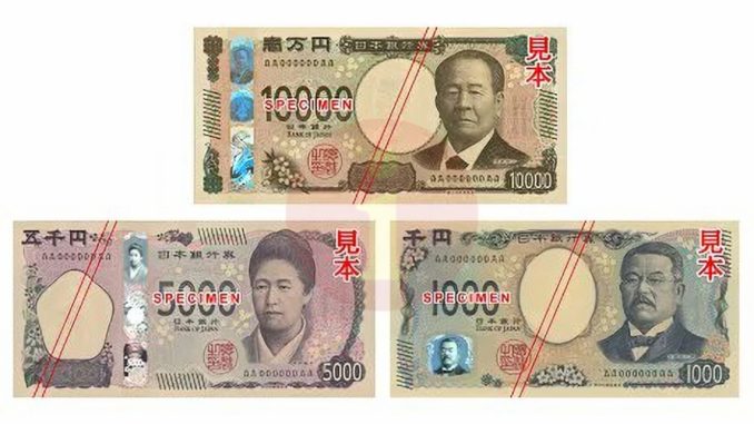 Los nuevos billetes japoneses