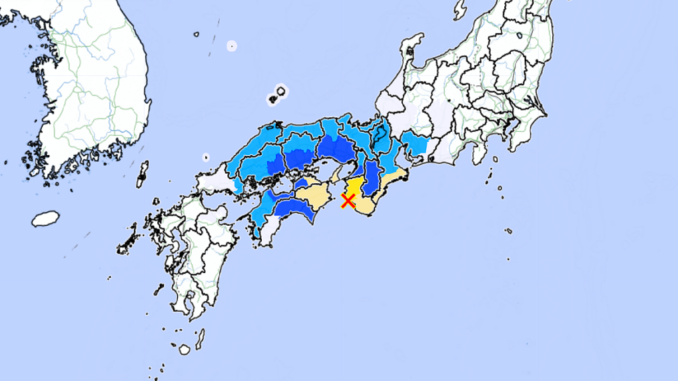 Sismo en Wakayama