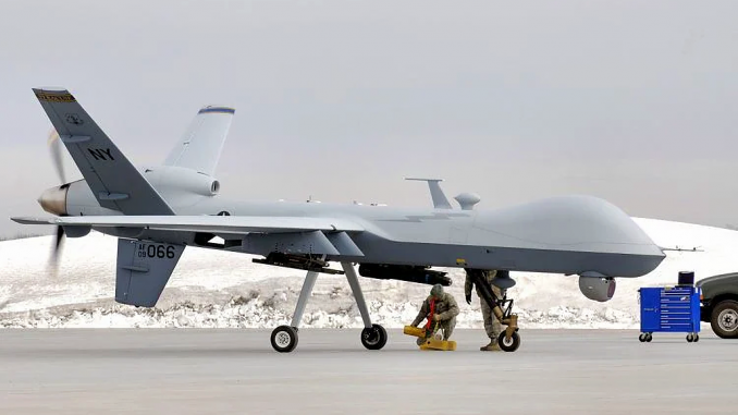 Dron MQ-9 Reaper que sería desplegado en Kagoshima