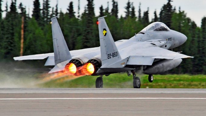 F15 del Escuadrón de Cazas Tácticos de Japón