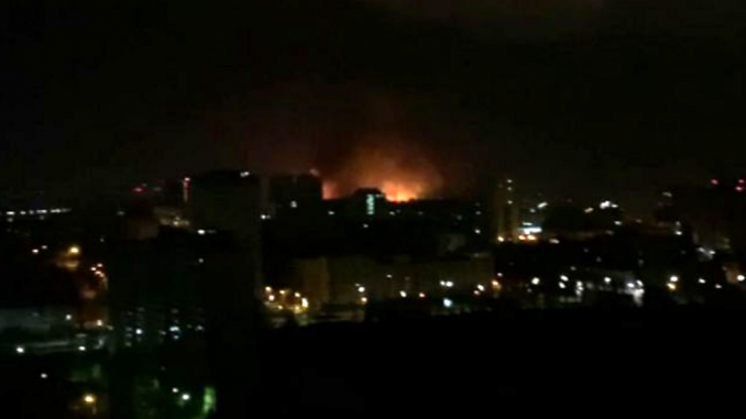 Explosiones en Kiev durante la noche
