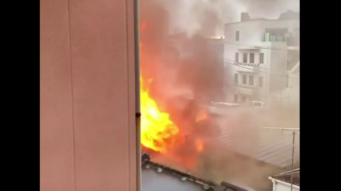 Incendio en Oi, Shinagawa
