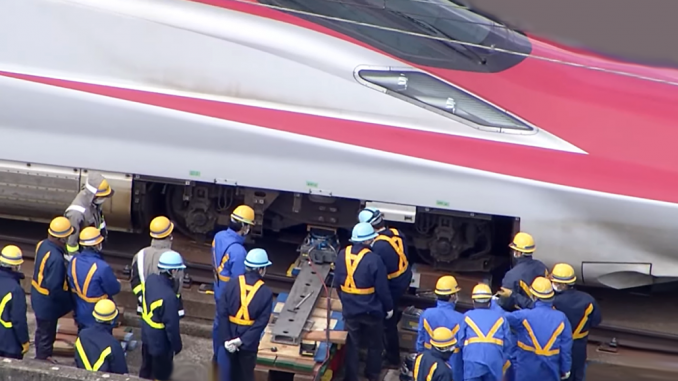 Remoción del tren bala en Miyagi