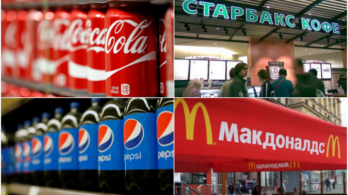 coca cola, pepsi, mc donalds, starbucks