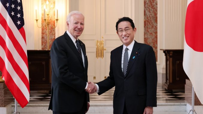Biden y Kishida en Tokio (Foto Kantei)