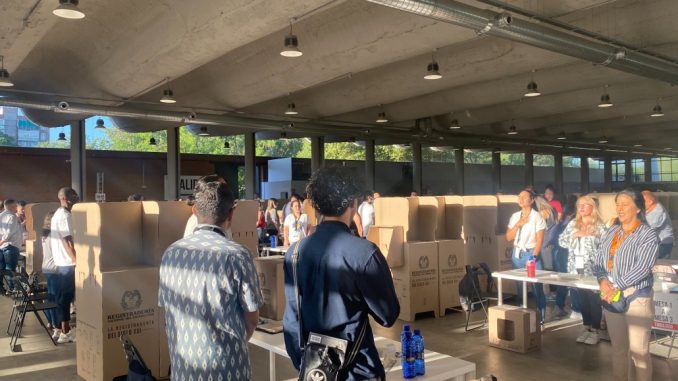 Centro de votación de las elecciones colombianas en Madrid