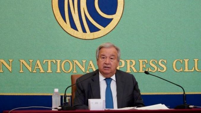 Antonio Guterres en Tokio