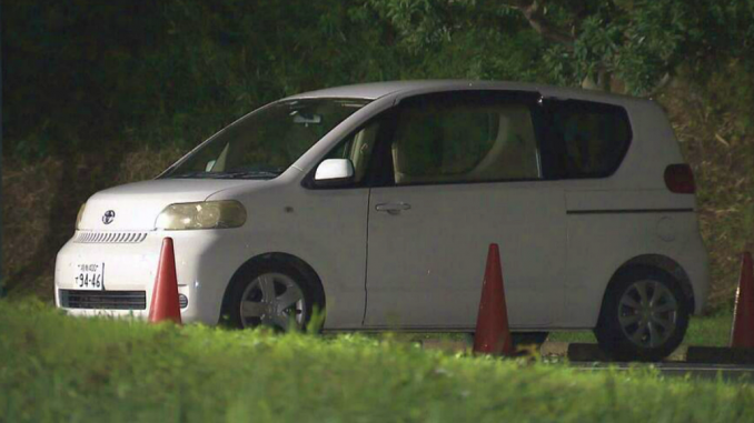 El carro estaba estacionado en un parque de Atsugi. (NNN)