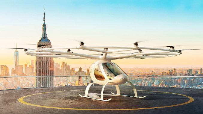 Volocopter de Alemania, tiene participación de JAL. Sería el primer taxi volador de Tokio. (Imagen Volocopter)