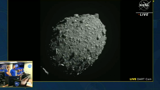 Imagen del meteorito segundos antes del impacto