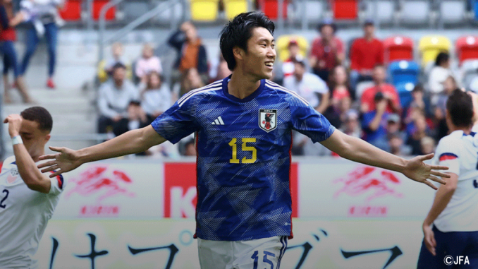 Kamata festeja el primer gol de Japon (JFA)