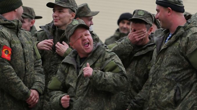 Tropas rusas recien movilizadas a Zaporizhzhia en Ucrania