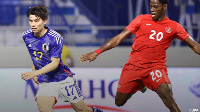 Japon vs Canada, el mediocentro japonés Ao Tanaka (AFJ)