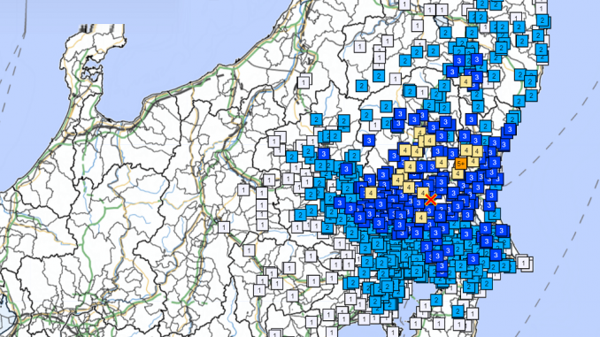 Sismo en Ibaraki