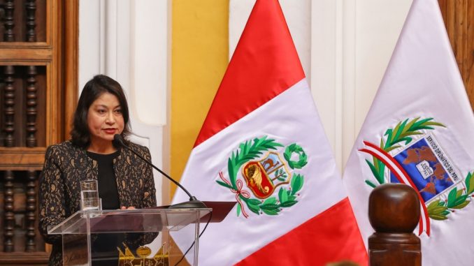 Canciller peruana Ana Cecilia Gervasi