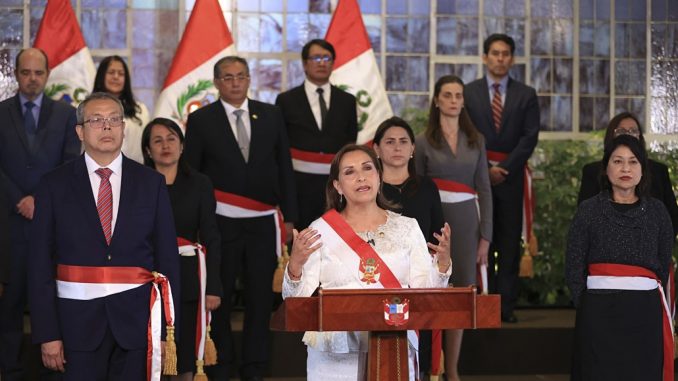 Dina Boluarte y su gabinete ministerial (Andina)