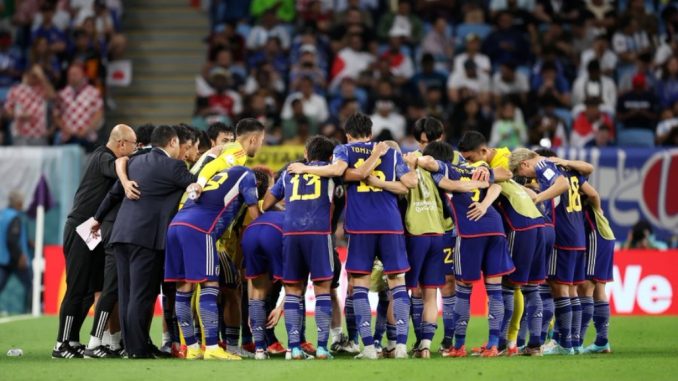 El agradecimiento final de la Seleccion Japonesa