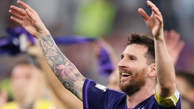 Messi celebra pase octavos