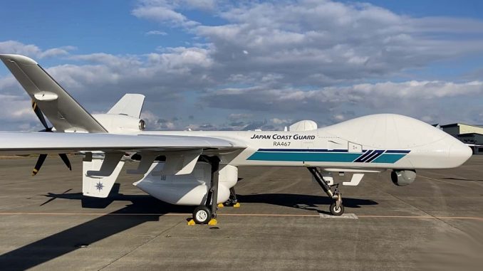 Dron MQ-9B-SeaGuardian para la Guardia Costera Japonesa.