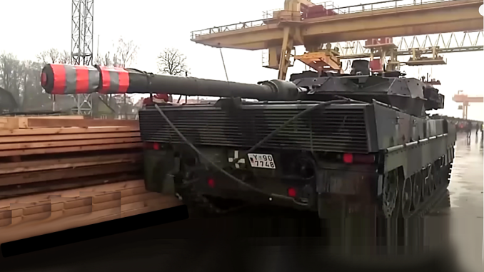 Leopard 2 de Alemania llagaron a Ucrania