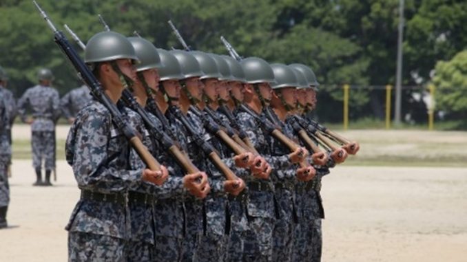 Reclutas de las Fuerzas de Autodefensa de Japón