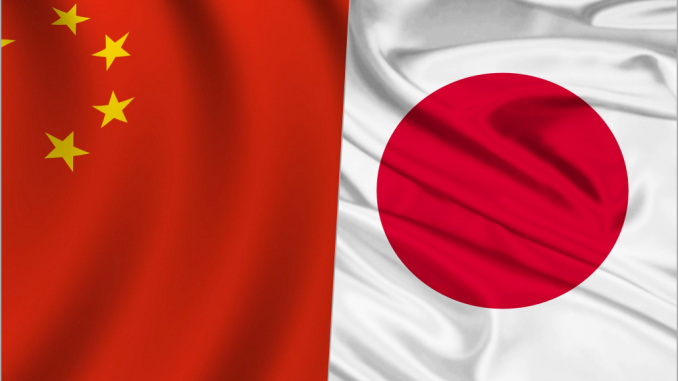 Banderas de China y Japon