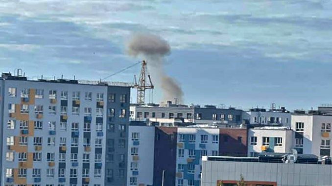 Suburbios de Moscú. Humreda de un dron estrellado