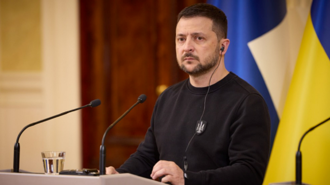 Zelenski habla desde Helsinki
