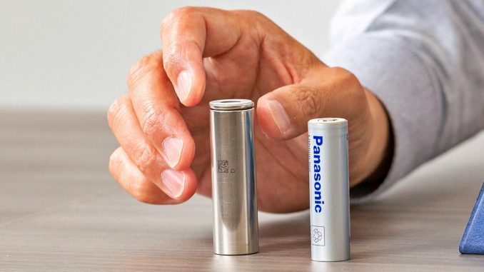Baterías cilíndricas de iones de litio de Panasonic para vehículos eléctricos