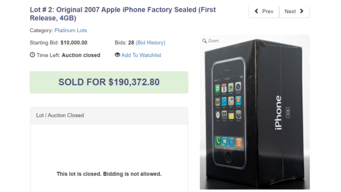 iPhone 4GB de primera generación