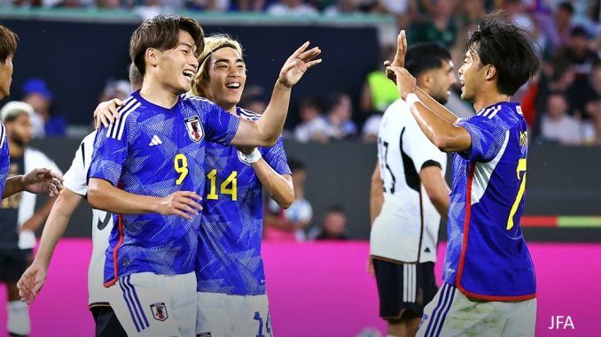 Celebracion japonesa ante Alemania