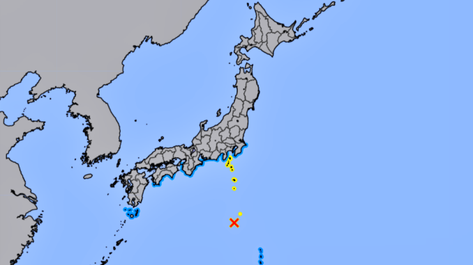 Alerta de tsunami en Japon