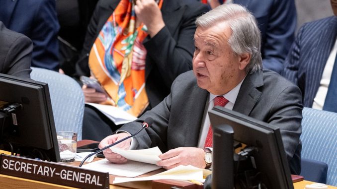 Antonio Guterres, secretario general de la ONU