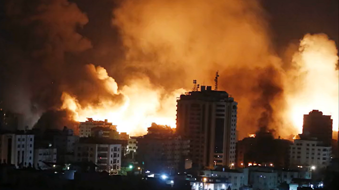 Bombardeo israelí sobre Gaza