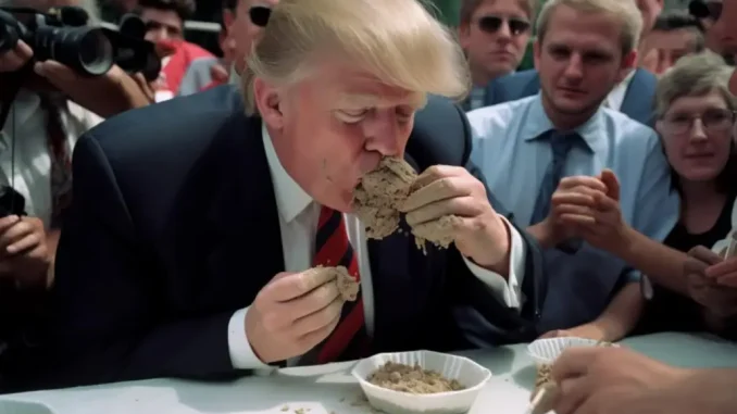 Imagen realista de Ronald Trump