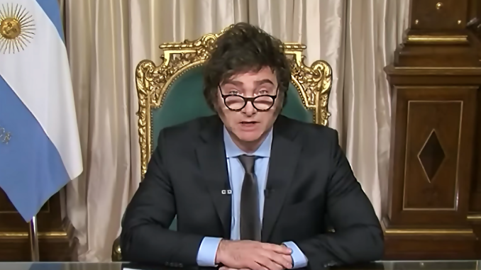 Mensaje de Milei por fin de año 2023