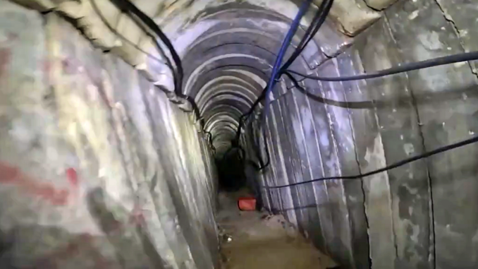 Parte ddel túnel destruido