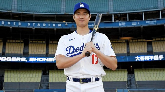 Shohei Ohtani, primera foto oficial con uniforme de Dodgers 2