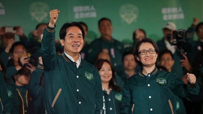 Lai Ching-te y su vicepresidenta Hsiao Bi-khim