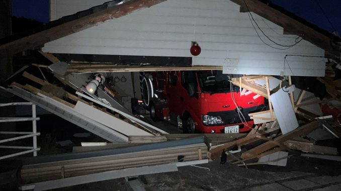 Terremoto, destruccion en Ishikawa