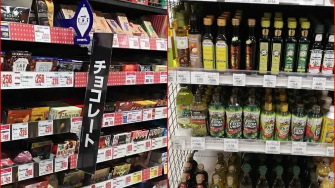 Chocolate y aceite de oliva en mercados japoneses