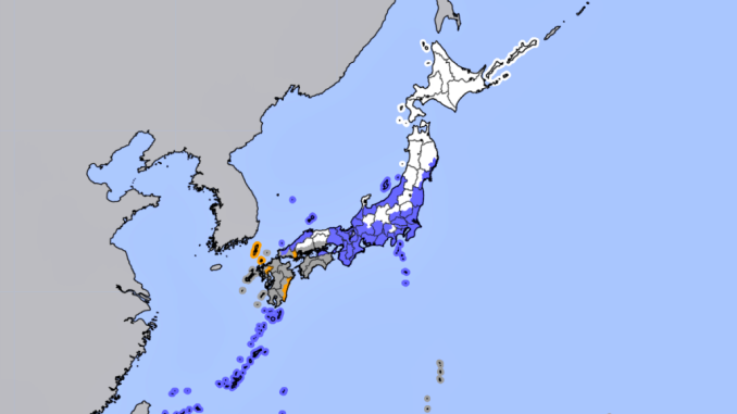 Clima para este viernes en Japón