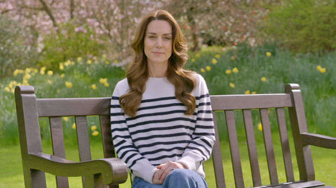 La princesa Kate habló de su enfermedad en redes sociales