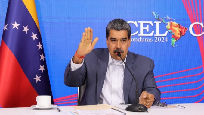 Nicolás Maduro en su reciente intervención en la CELAC